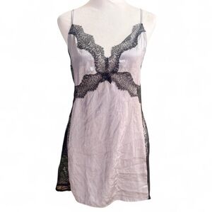 Victoria's Secret Black and Gray Chemise